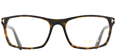 Tom Ford FT 5295 052 Rectangle Plastic Tortoise/ Havana Eyeglasses with Demo Lens