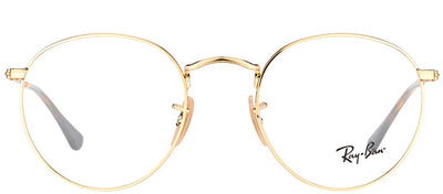 Ray-Ban RX 3447V 2500 Round Metal Gold Eyeglasses with Demo Lens
