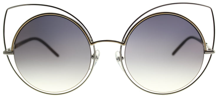 Marc Jacobs MARC 10 TWM Cat-Eye Metal Silver Sunglasses with Gold Mirror Lens