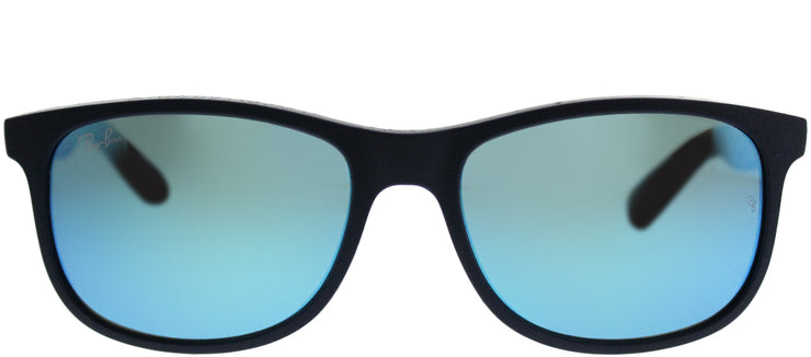 Ray-Ban RB 4202 615355 Wayfarer Plastic Blue Sunglasses with Blue Mirror Lens