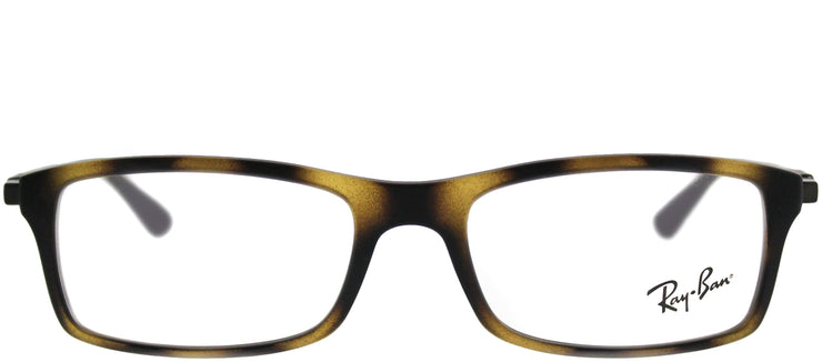Ray-Ban RX 7017 5200 Rectangle Plastic Tortoise/ Havana Eyeglasses with Demo Lens