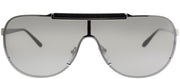 Versace VE 2140 10006G Aviator Metal Silver Sunglasses with Silver Mirror Lens