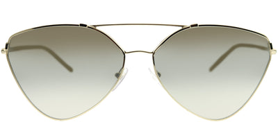 Prada PR 51US ZVN5O0 Aviator Metal Gold Sunglasses with Grey Gradient Mirror Lens