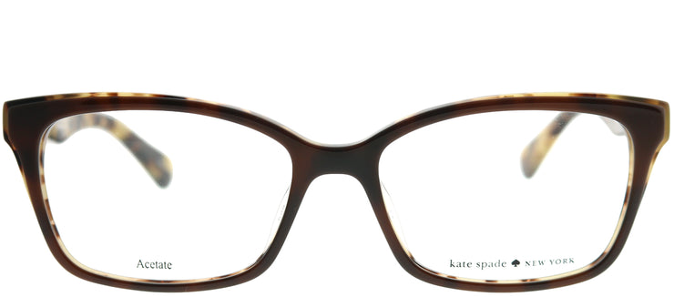 Kate Spade KS Jeri WR9 Rectangle Plastic Brown Eyeglasses with Demo Lens