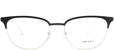 Prada PR 59UV 1BO1O1 Square Metal Black Eyeglasses with Demo Lens