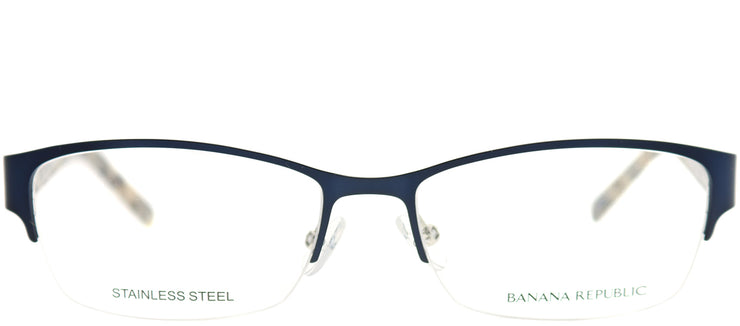 Banana Republic BP Jordyn DA4 Semi-Rimless Metal Blue Eyeglasses with Demo Lens