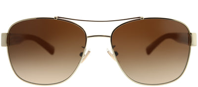 Coach HC 7064 926513 Aviator Metal Gold Sunglasses with Brown Gradient Lens