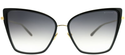 Dita Sunbird DT 21013-A-BLK-GLD Cat-Eye Metal Black Sunglasses with Dark Grey Gradient AR Lens