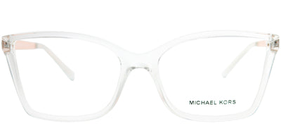 Michael Kors MK 4058 3050 Rectangle Plastic Clear Eyeglasses with Demo Lens