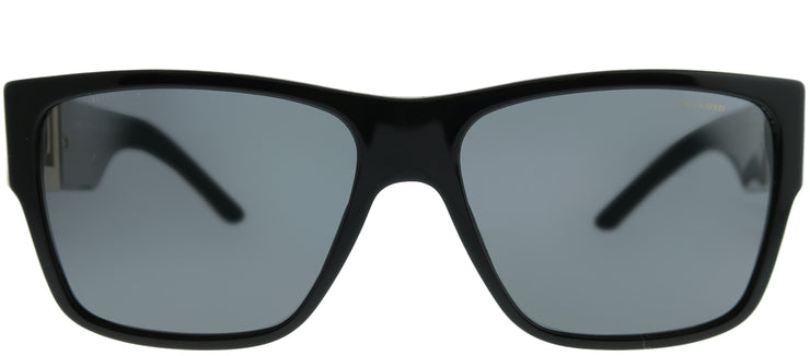 Versace VE 4296 GB1/81 Square Plastic Black Sunglasses with Grey Polarized Lens