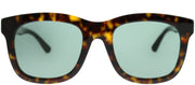 Gucci GG 0326S 002 Square Acetate Tortoise/ Havana Sunglasses with Green Lens