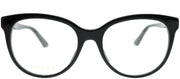 Gucci GG 0329O 001 Round Acetate Black Eyeglasses with Demo Lens