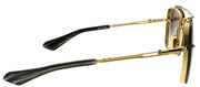 Dita Mach-Six DT DTS121-62-01 Aviator Metal Gold Sunglasses with Dark Grey Gradient Lens