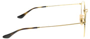 Ray-Ban RX 3447V 2945 Round Metal Gold Eyeglasses with Demo Lens