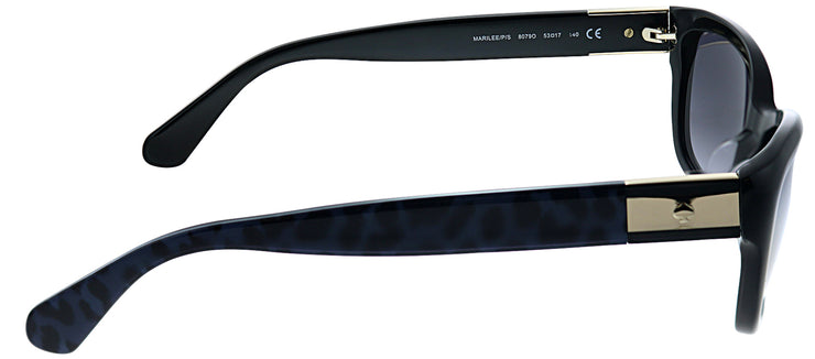 Kate Spade KS Marilee/P 807 Rectangle Plastic Black Sunglasses with Grey Gradient Lens