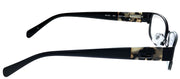 Guess GU 2412 Blk Rectangle Metal Black Eyeglasses with Demo Lens