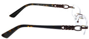 Guess GU 2557 049 Rimless Metal Brown Eyeglasses with Demo Lens