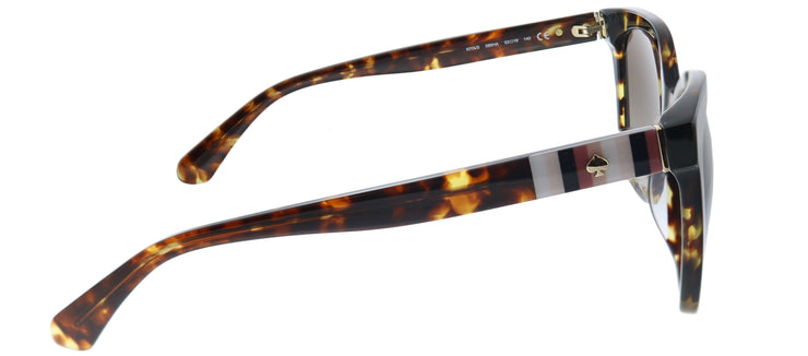 Kate Spade KS Kiya 086 Cat-Eye Plastic Tortoise/ Havana Sunglasses with Brown Gradient Lens
