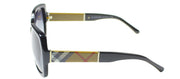 Burberry BE 4160 34338G Fashion Plastic Black Sunglasses with Grey Gradient Lens