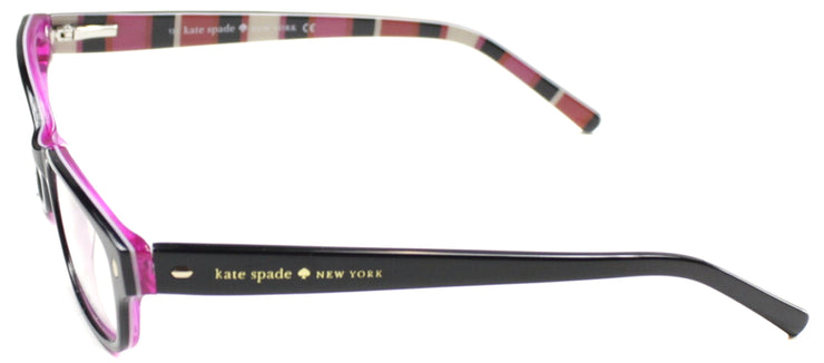 Kate Spade KS Lucyann X78 Rectangle Plastic Black Eyeglasses with Demo Lens