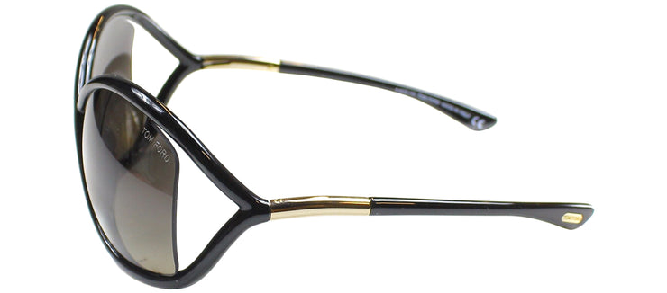 Tom Ford Whitney TF 9 01D Fashion Plastic Black Sunglasses with Grey Polarized Lens