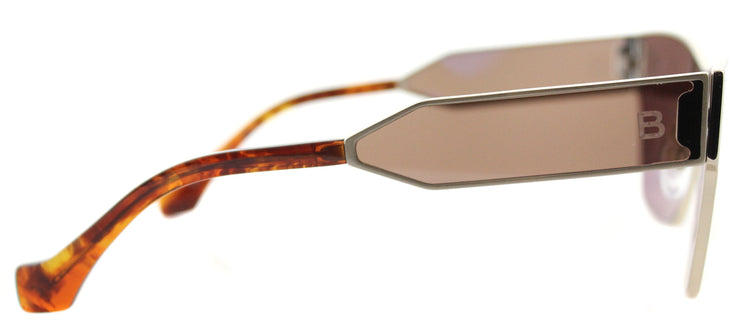 Balenciaga Geometric Square BA 0095 33E Square Metal Gold Sunglasses with Brown Lens
