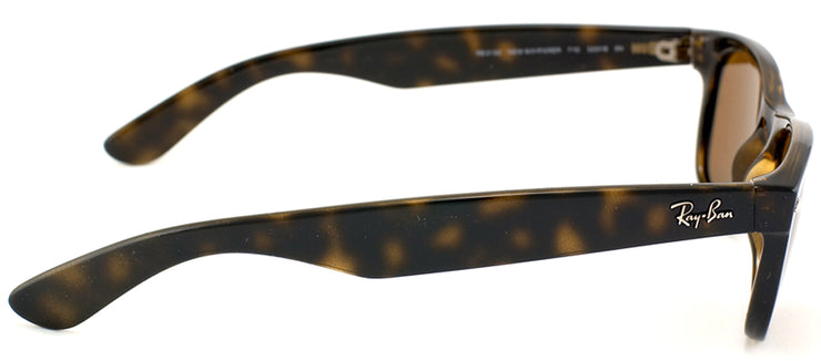 Ray-Ban New Wayfarer RB 2132 710 Wayfarer Plastic Brown Sunglasses with Brown Lens