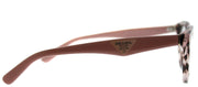 Prada Triangle PR 11RV ROJ1O1 Cat-Eye Metal Pink Eyeglasses with Demo Lens