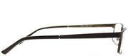 Adensco AD 111 JYS Rectangle Metal Brown Eyeglasses with Demo Lens