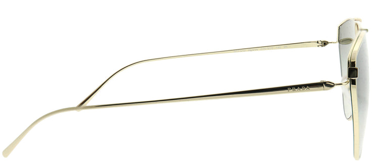 Prada PR 51US ZVN5O0 Aviator Metal Gold Sunglasses with Grey Gradient Mirror Lens