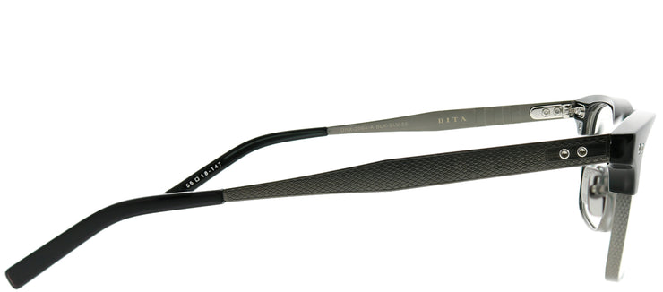 Dita Statesman Three DT DRX-2064-A-BLK-SLV-55 Rectangle Plastic Black Eyeglasses with Demo Lens