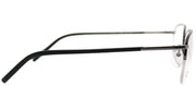 Elasta EL 7220 V81 Semi-Rimless Metal Ruthenium/ Gunmetal Eyeglasses with Demo Lens