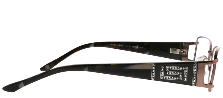 Versace VE 1163B 1013 Rectangle Metal Brown Eyeglasses with Demo Lens
