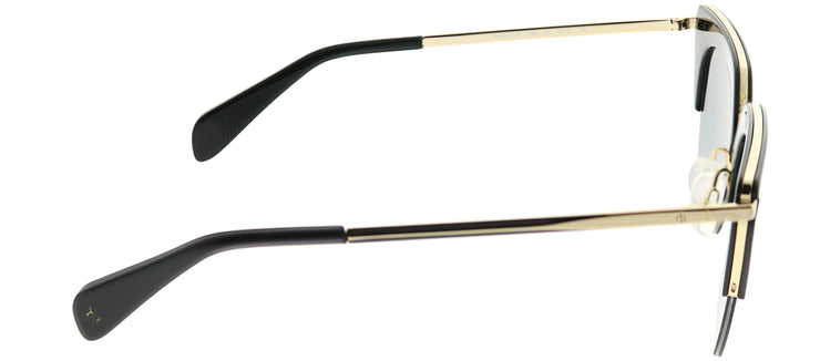 Rag & Bone RNB 1007/S 2M2 9O Cat-Eye Metal Black Sunglasses with Dark Grey Gradient Lens