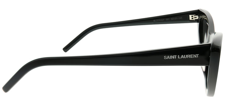 Saint Laurent SL 213Lily 001 Cat-Eye Acetate Black Sunglasses with Grey Lens
