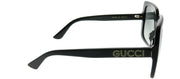 Gucci GG 0418S 001 Square Acetate Black Sunglasses with Grey Gradient Lens
