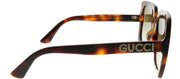 Gucci GG 0418S 003 Square Acetate Tortoise/ Havana Sunglasses with Brown Gradient Lens