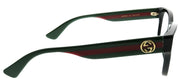 Gucci GG 0278O 011 Rectangle Acetate Black Eyeglasses with Demo Lens