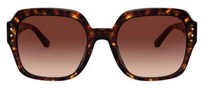 Tory Burch TY 7143U 172813 Square Plastic Dark Tortoise Sunglasses with Brown Gradient Lens