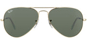 Ray-Ban RB 3044 L0207 Aviator Metal Gold Sunglasses with Green Lens